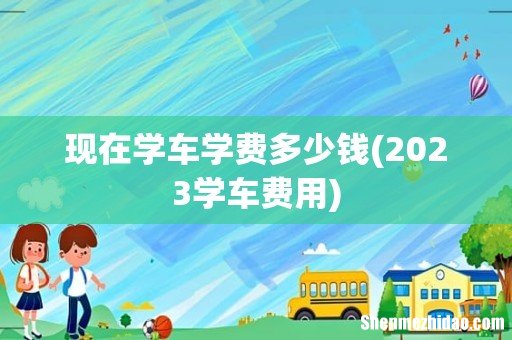 2023学车费用 现在学车学费多少钱