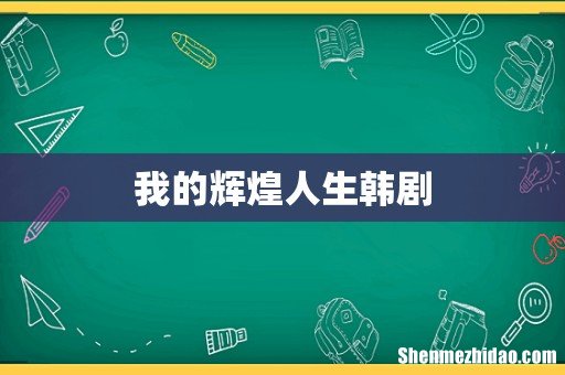 我的辉煌人生韩剧