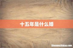 十五年是什么婚