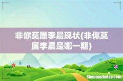 非你莫属李晨是哪一期 非你莫属李晨现状