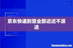 京东快递到营业部迟迟不派送