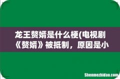 电视剧《赘婿》被抵制，原因是小说原作者吐槽“女拳游戏”？ 龙王赘婿是什么梗