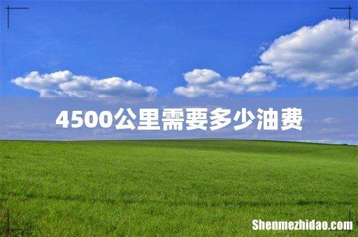 4500公里需要多少油费