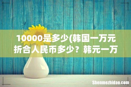 韩国一万元折合人民币多少?韩元一万元等于人民币多少 10000是多少