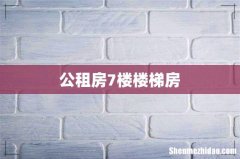 公租房7楼楼梯房