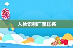 人脸识别厂家排名