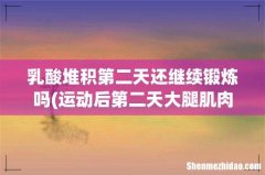 运动后第二天大腿肌肉酸痛能否继续进行运动- 乳酸堆积第二天还继续锻炼吗