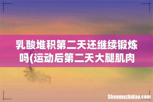 运动后第二天大腿肌肉酸痛能否继续进行运动- 乳酸堆积第二天还继续锻炼吗