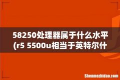 r5 5500u相当于英特尔什么水平 58250处理器属于什么水平
