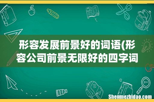 形容公司前景无限好的四字词语有哪些? 形容发展前景好的词语