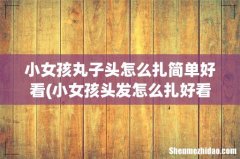 小女孩头发怎么扎好看又简单 小女孩丸子头怎么扎简单好看