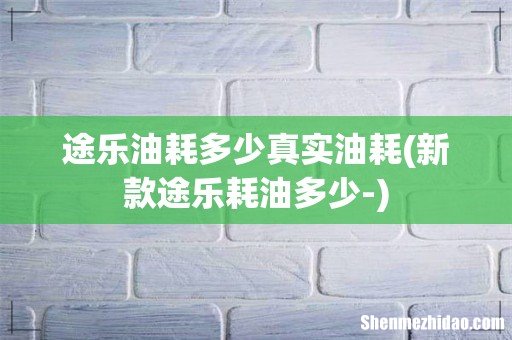 新款途乐耗油多少- 途乐油耗多少真实油耗