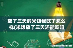 米饭放了三天还能吃吗 放了三天的米饭我吃了怎么样
