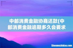 中邮消费金融逾期多久会要求全额还款？ 中邮消费金融协商还款