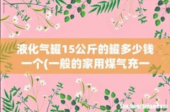 一般的家用煤气充一罐是多少钱，一般他们拉出哪里充，利润可以拿到多少。 液化气罐15公斤