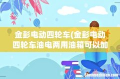 金彭电动四轮车油电两用油箱可以加多少油- 金彭电动四轮车