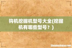 挖掘机有哪些型号？ 钩机挖掘机型号大全