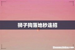 狮子狗落地秒连招