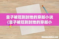皇子被贬到封地的穿越小说 皇子被贬到封地的穿越小说