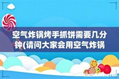 请问大家会用空气炸锅制作酥脆苹果手抓饼和燕麦蛋挞吗？ 空气炸锅烤手抓饼需要几分钟