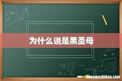 为什么说是黑圣母