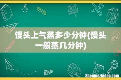 馒头一般蒸几分钟 馒头上气蒸多少分钟