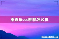 泰嘉乐ccd相机怎么样