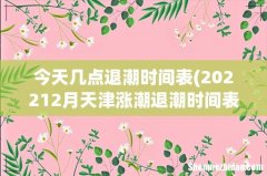 202212月天津涨潮退潮时间表天津退潮时间表10月 今天几点退潮时间表