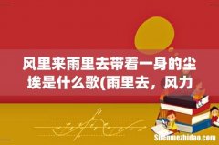 雨里去，风力来带走今生的尘埃是哪首歌的歌词 风里来雨里去带着一身的尘埃是什么歌