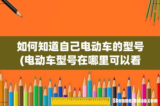 电动车型号在哪里可以看到 如何知道自己电动车的型号