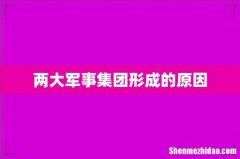 两大军事集团形成的原因