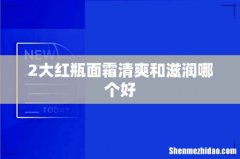 2大红瓶面霜清爽和滋润哪个好