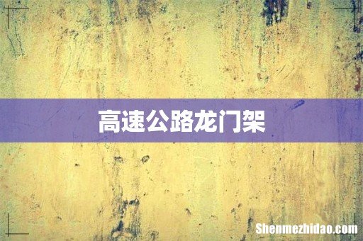 高速公路龙门架
