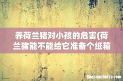 荷兰猪能不能给它准备个纸箱不想买笼子了 然后我家有个1岁多的孩子。 不会有什么病吧 养荷