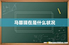 马蓉现在是什么状况