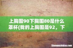 我的上胸围是92，下胸围是80，我应该穿什么罩杯的文胸？ 上胸围90下胸围80是什么罩杯