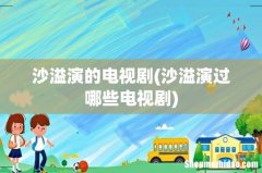 沙溢演过哪些电视剧 沙溢演的电视剧