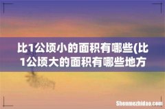 比1公顷大的面积有哪些地方？ 比1公顷小的面积有哪些