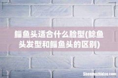鲶鱼头发型和鲻鱼头的区别 鲻鱼头适合什么脸型