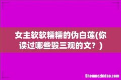 你读过哪些毁三观的文？ 女主软软糯糯的伪白莲