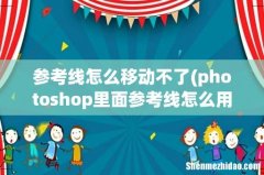 photoshop里面参考线怎么用？ 参考线怎么移动不了
