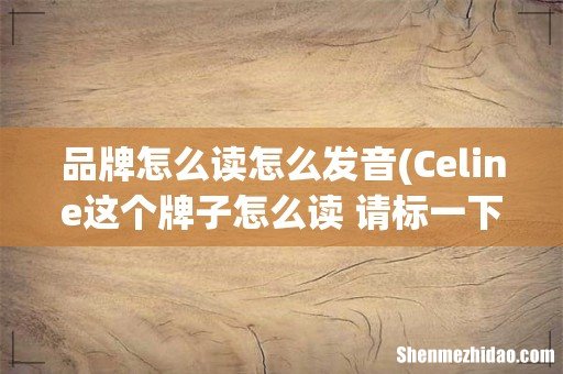 Celine这个牌子怎么读 请标一下音标 品牌怎么读怎么发音