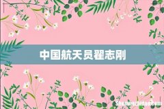 中国航天员翟志刚