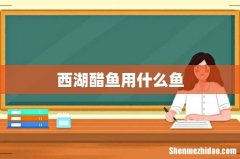 西湖醋鱼用什么鱼