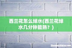 西兰花焯水几分钟能熟？ 西兰花怎么焯水