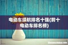 前十电动车排名榜 电动车续航排名十强