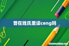 曾在姓氏里读ceng吗