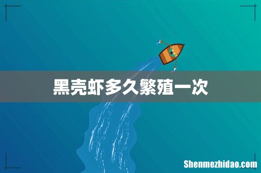 黑壳虾多久繁殖一次