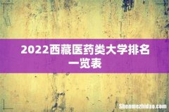 2022西藏医药类大学排名一览表
