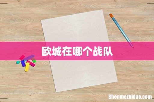 欧城在哪个战队